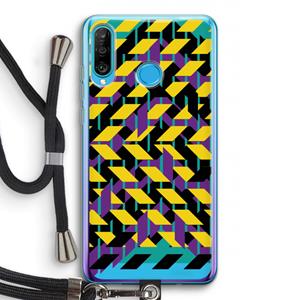 CaseCompany Skew Bee 3: Huawei P30 Lite Transparant Hoesje met koord