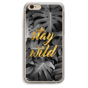 CaseCompany Stay wild: iPhone 6 Plus / 6S Plus Transparant Hoesje