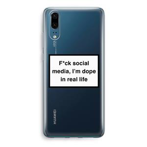 CaseCompany I'm dope: Huawei P20 Transparant Hoesje