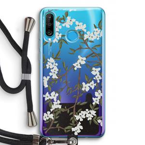 CaseCompany Blossoming spring: Huawei P30 Lite Transparant Hoesje met koord