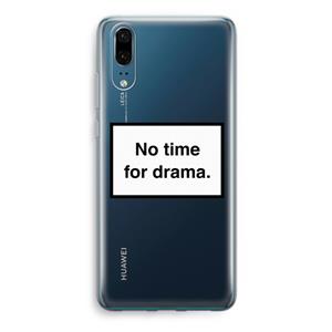 CaseCompany No drama: Huawei P20 Transparant Hoesje