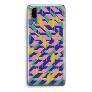 CaseCompany Skew Blush 1: Huawei P20 Transparant Hoesje
