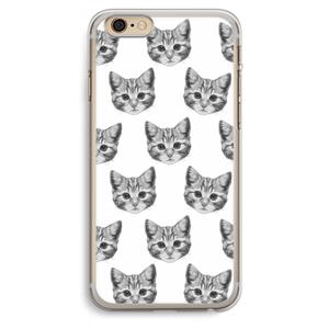 CaseCompany Kitten: iPhone 6 Plus / 6S Plus Transparant Hoesje