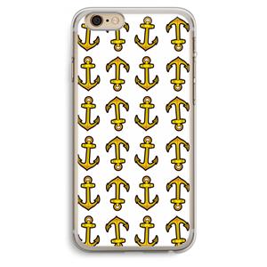 CaseCompany Musketon Anchor: iPhone 6 Plus / 6S Plus Transparant Hoesje