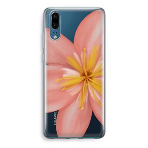 CaseCompany Pink Ellila Flower: Huawei P20 Transparant Hoesje