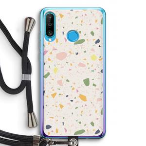 CaseCompany Terrazzo N°21: Huawei P30 Lite Transparant Hoesje met koord
