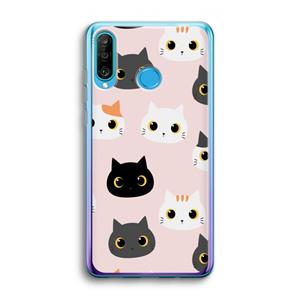 CaseCompany Katten: Huawei P30 Lite Transparant Hoesje