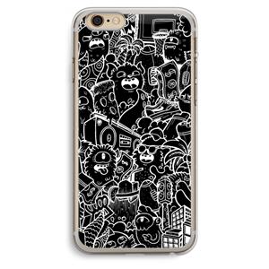 CaseCompany Vexx Black City : iPhone 6 Plus / 6S Plus Transparant Hoesje