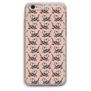 CaseCompany Zwarte poes: iPhone 6 Plus / 6S Plus Transparant Hoesje