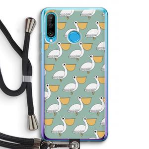 CaseCompany Pelican: Huawei P30 Lite Transparant Hoesje met koord