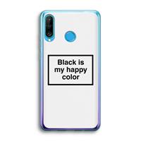 CaseCompany Black is my happy color: Huawei P30 Lite Transparant Hoesje