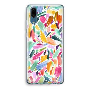 CaseCompany Watercolor Brushstrokes: Huawei P20 Transparant Hoesje