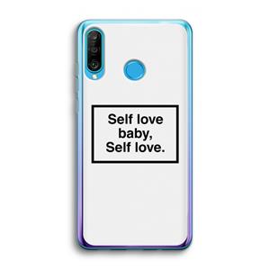 CaseCompany Self love: Huawei P30 Lite Transparant Hoesje