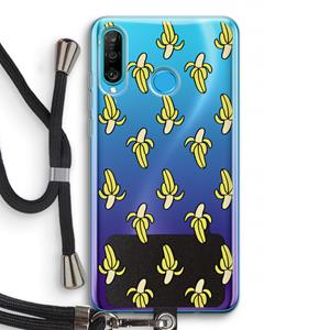 CaseCompany Bananas: Huawei P30 Lite Transparant Hoesje met koord