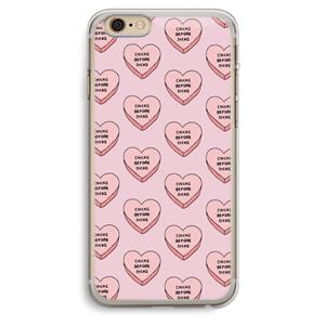 CaseCompany Chicks before dicks: iPhone 6 Plus / 6S Plus Transparant Hoesje