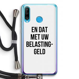 CaseCompany Belastinggeld: Huawei P30 Lite Transparant Hoesje met koord