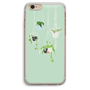 CaseCompany Hang In There: iPhone 6 Plus / 6S Plus Transparant Hoesje