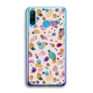 CaseCompany Terrazzo Memphis Pink: Huawei P30 Lite Transparant Hoesje