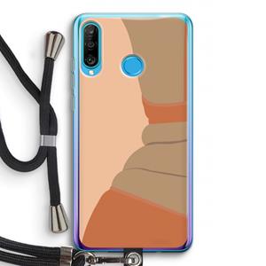 CaseCompany Bikini: Huawei P30 Lite Transparant Hoesje met koord