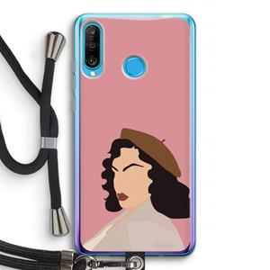 CaseCompany Confidence: Huawei P30 Lite Transparant Hoesje met koord