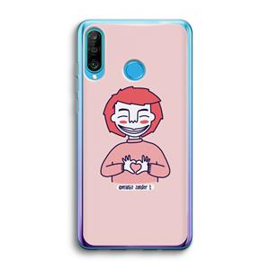 CaseCompany Hartje: Huawei P30 Lite Transparant Hoesje