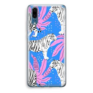 CaseCompany Tijger: Huawei P20 Transparant Hoesje