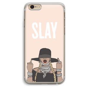 CaseCompany Slay All Day: iPhone 6 Plus / 6S Plus Transparant Hoesje