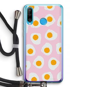 CaseCompany Dancing eggs: Huawei P30 Lite Transparant Hoesje met koord