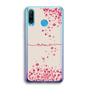 CaseCompany Hartjes en kusjes: Huawei P30 Lite Transparant Hoesje