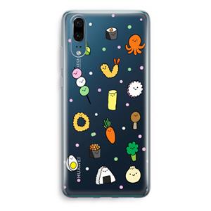 CaseCompany Happy bento friends: Huawei P20 Transparant Hoesje