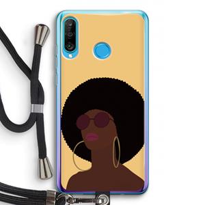 CaseCompany Golden hour: Huawei P30 Lite Transparant Hoesje met koord