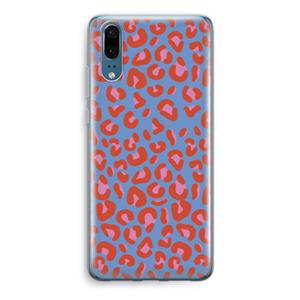 CaseCompany Leopard blue: Huawei P20 Transparant Hoesje