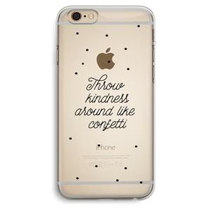 CaseCompany Confetti: iPhone 6 Plus / 6S Plus Transparant Hoesje