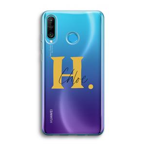 CaseCompany Amber Script: Huawei P30 Lite Transparant Hoesje