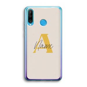 CaseCompany Amber Script: Huawei P30 Lite Transparant Hoesje