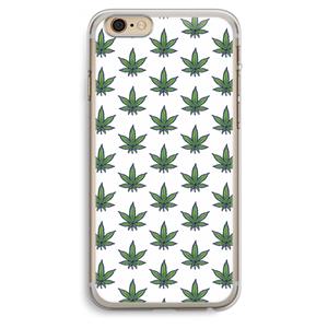 CaseCompany Weed: iPhone 6 Plus / 6S Plus Transparant Hoesje