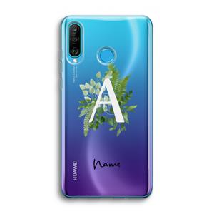 CaseCompany Green Brush: Huawei P30 Lite Transparant Hoesje