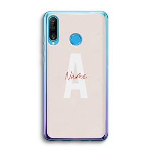 CaseCompany Strawberry Milkshake: Huawei P30 Lite Transparant Hoesje