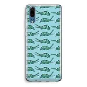 CaseCompany Kroko: Huawei P20 Transparant Hoesje