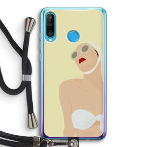 CaseCompany Summer: Huawei P30 Lite Transparant Hoesje met koord