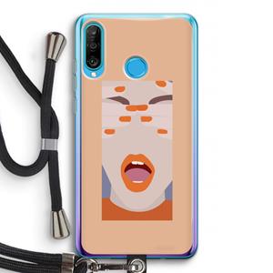 CaseCompany Surprise: Huawei P30 Lite Transparant Hoesje met koord