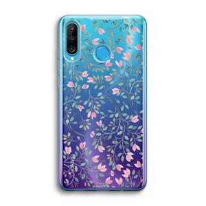 CaseCompany Sierlijke bloemen: Huawei P30 Lite Transparant Hoesje