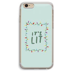 CaseCompany It's Lit: iPhone 6 Plus / 6S Plus Transparant Hoesje