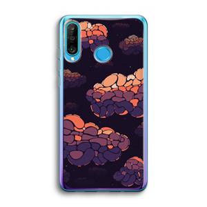 CaseCompany Patroon Wolken: Huawei P30 Lite Transparant Hoesje