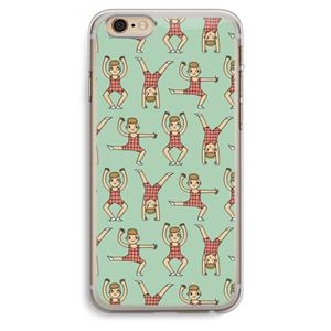 CaseCompany Gymboys: iPhone 6 Plus / 6S Plus Transparant Hoesje