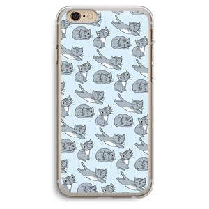 CaseCompany Poezen: iPhone 6 Plus / 6S Plus Transparant Hoesje