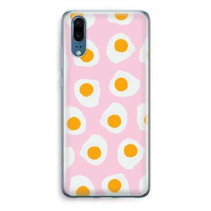 CaseCompany Dancing eggs: Huawei P20 Transparant Hoesje