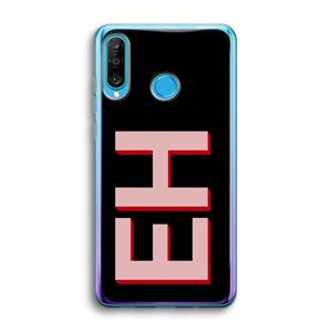 CaseCompany Monogram: Huawei P30 Lite Transparant Hoesje
