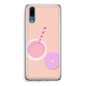 CaseCompany Donut: Huawei P20 Transparant Hoesje