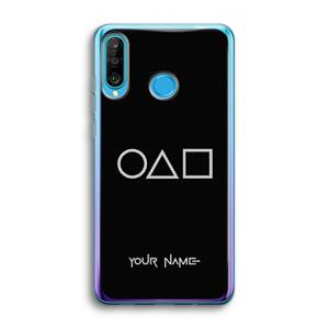 CaseCompany Squid Game: Huawei P30 Lite Transparant Hoesje